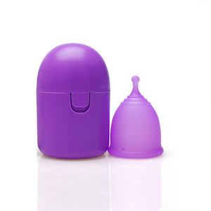 Reusable Medical-Grade Silicone Menstrual Cup with Portable Case