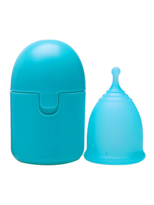 Reusable Medical-Grade Silicone Menstrual Cup with Portable Case