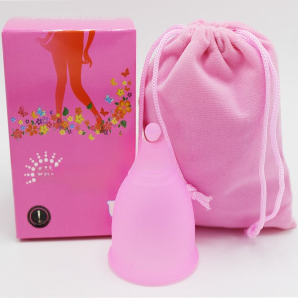 Reusable Medical-Grade Silicone Menstrual Cup with Portable Case