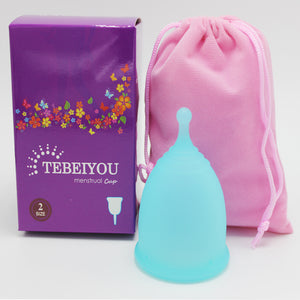 Reusable Medical-Grade Silicone Menstrual Cup with Portable Case