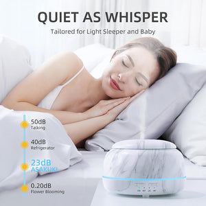 Daevana™ 300ml Essential Oil Diffuser – 7-Color LED Mood Light, Ultra-Quiet Aromatherapy Humidifier (USB Type-C, Auto-Shutoff)
