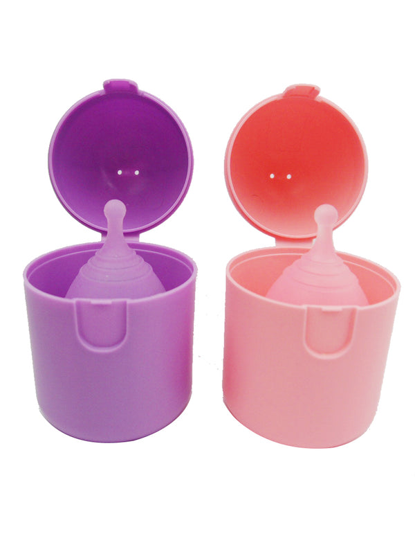 Reusable Medical-Grade Silicone Menstrual Cup with Portable Case