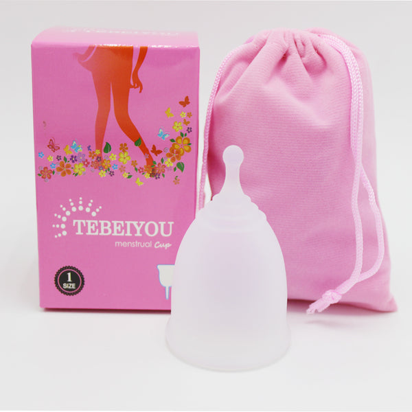 Reusable Medical-Grade Silicone Menstrual Cup with Portable Case
