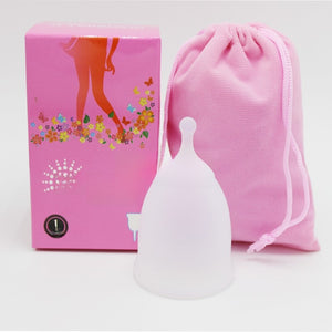 Reusable Medical-Grade Silicone Menstrual Cup with Portable Case
