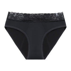 Lace Leak-Proof Menstrual Underwear - 4-Layer Absorbent Period Panties with Detachable Button Design (S - 4XL)