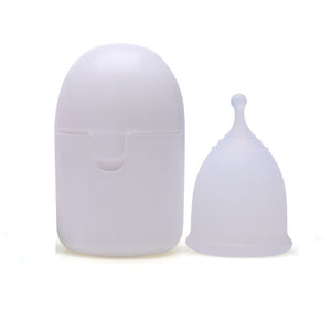Reusable Medical-Grade Silicone Menstrual Cup with Portable Case