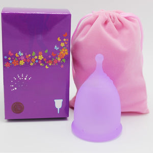 Reusable Medical-Grade Silicone Menstrual Cup with Portable Case