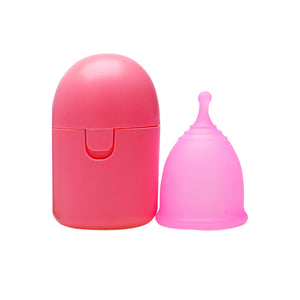 Reusable Medical-Grade Silicone Menstrual Cup with Portable Case