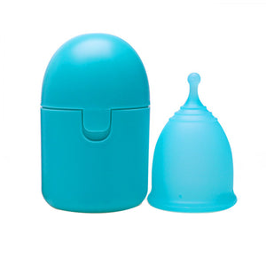Reusable Medical-Grade Silicone Menstrual Cup with Portable Case