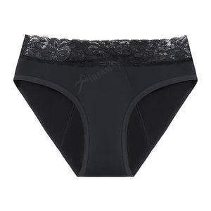 Lace Leak-Proof Menstrual Underwear - 4-Layer Absorbent Period Panties with Detachable Button Design (S - 4XL)