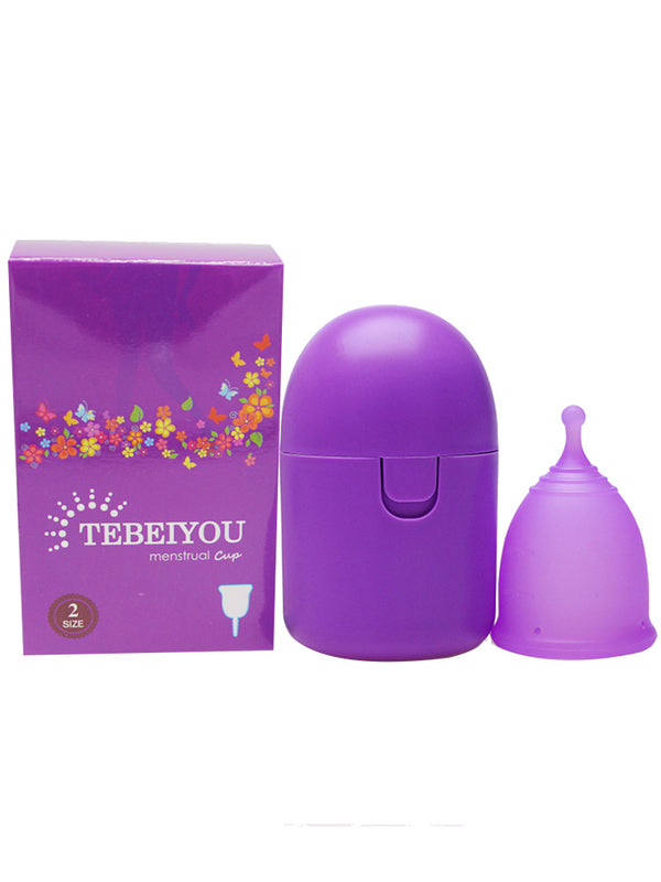 Reusable Medical-Grade Silicone Menstrual Cup with Portable Case