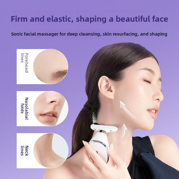 GlowLift™ Face & Neck LED & Microcurrent Beauty Massager – 7-Color Light Modes