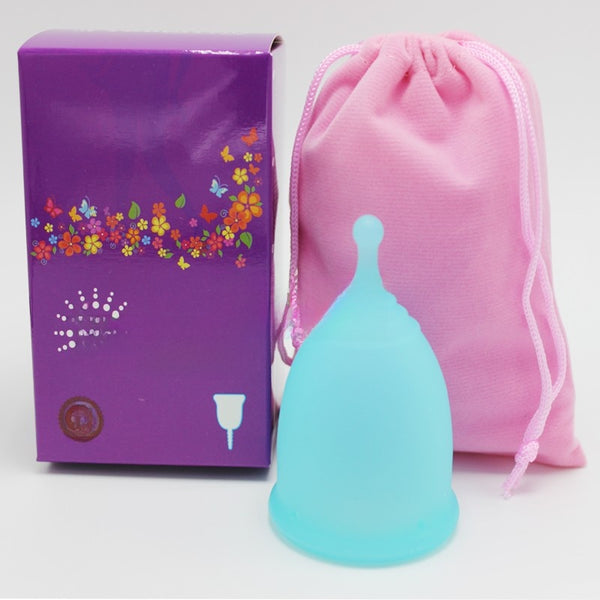 Reusable Medical-Grade Silicone Menstrual Cup with Portable Case