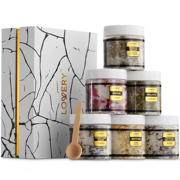 Luxury Epsom Bath Salt Spa Set – Essential Oil Blends for Relaxation, Aromatherapy & Self-Care
